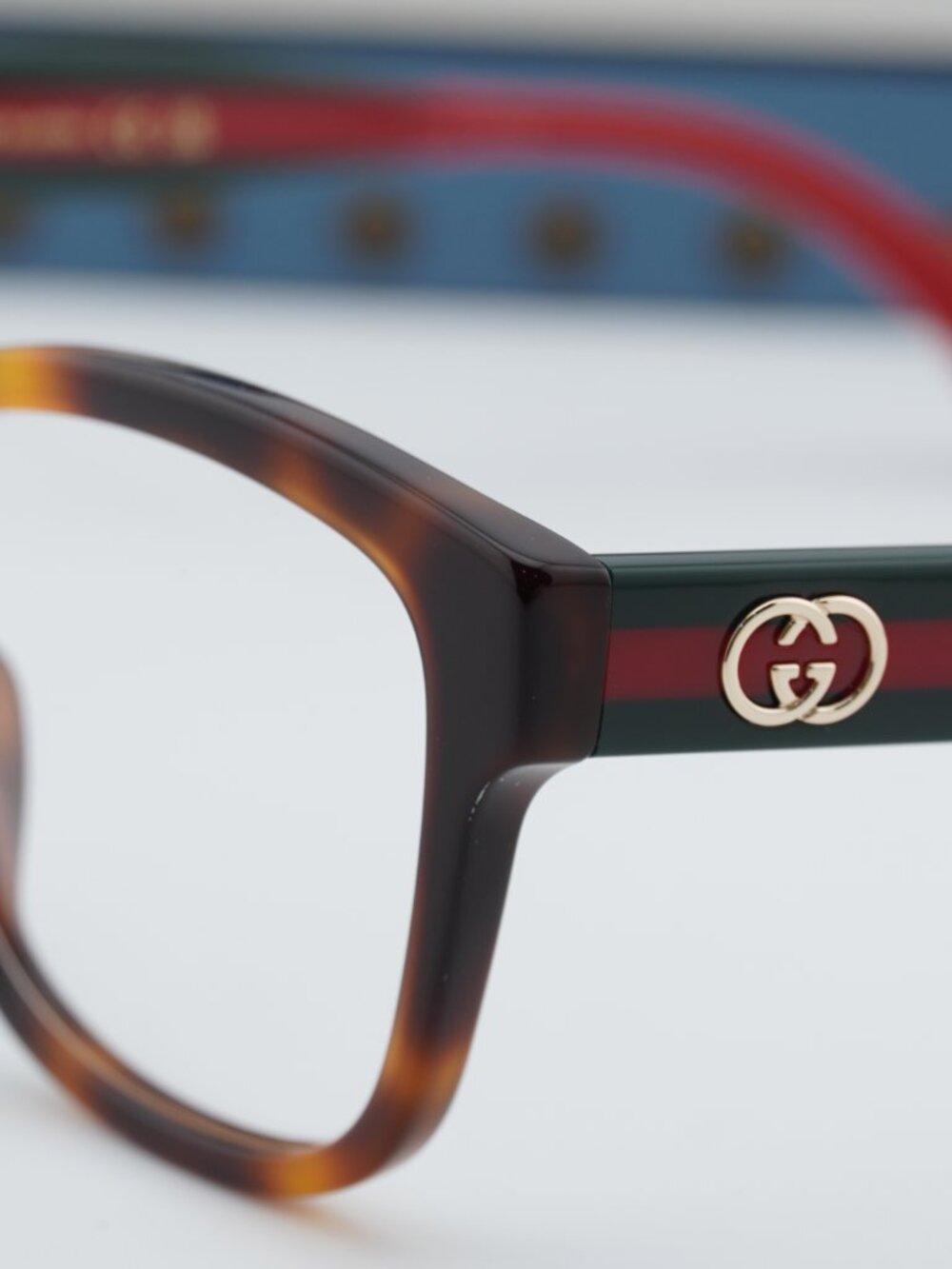 Gucci GG0038ONN 002 Square Eyeglasses - Havana 54mm - Picture 9 of 11